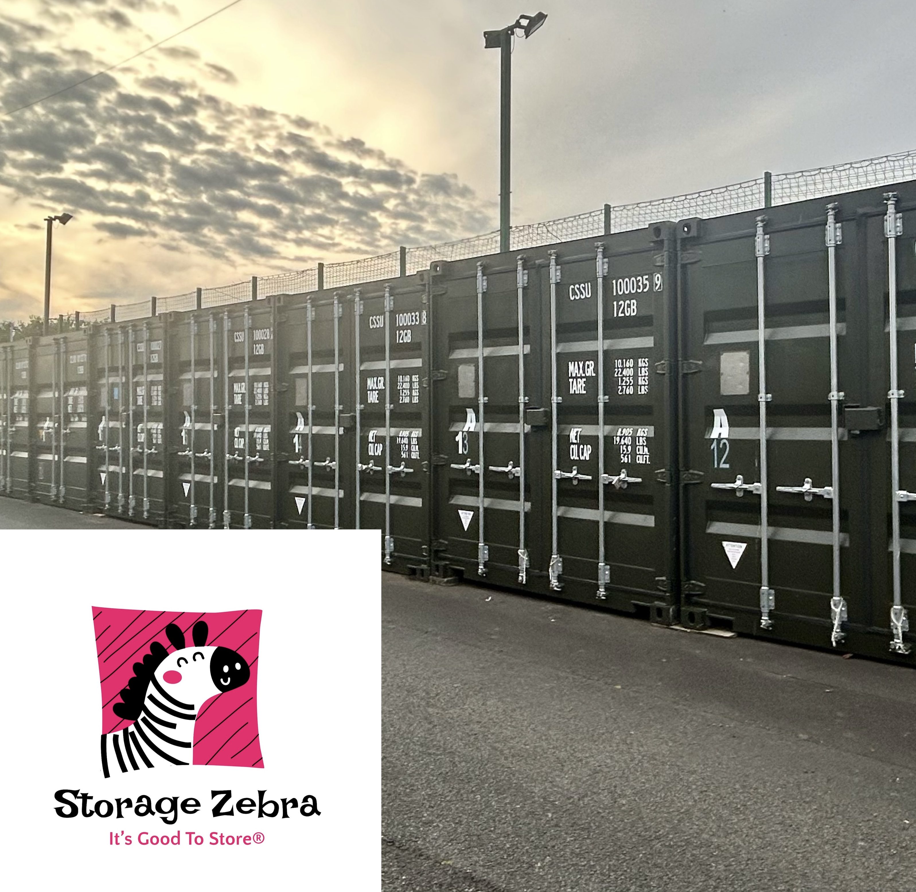 shipping containers and storage zebra logo